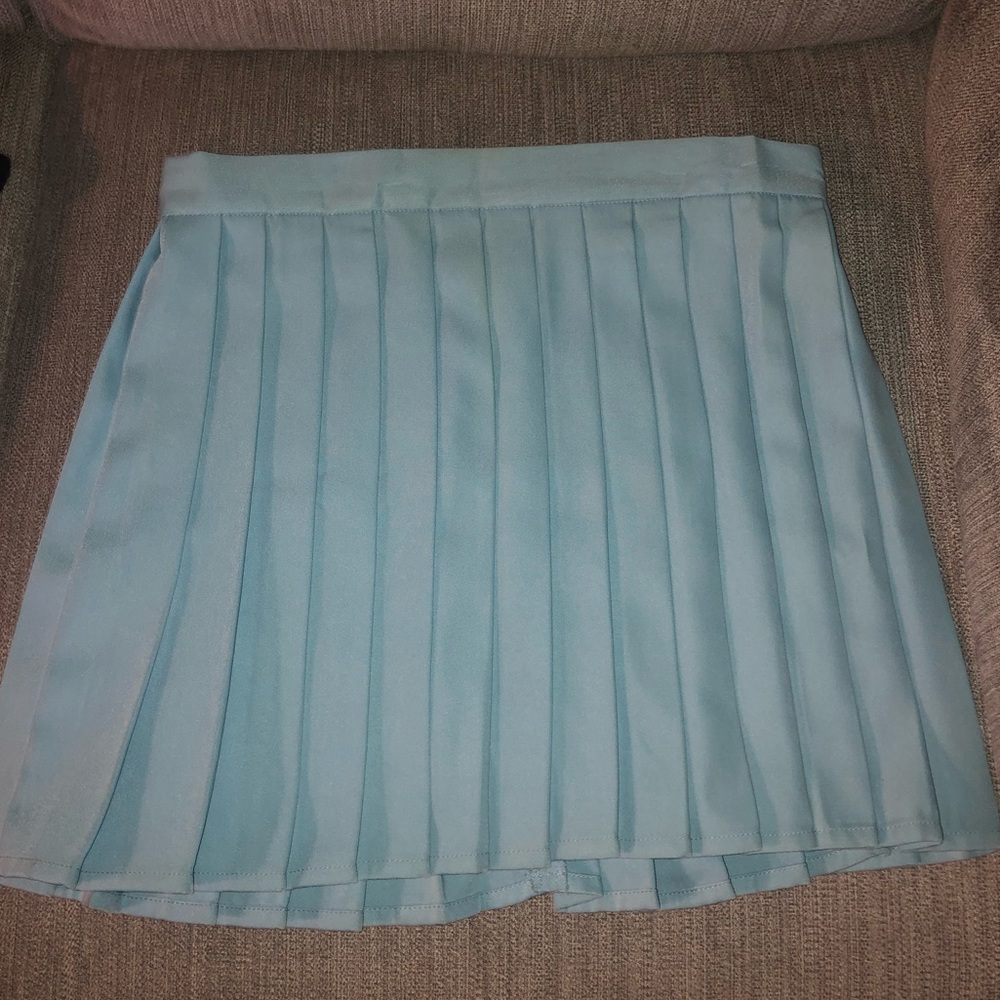 Blue Pleated Skirt <3